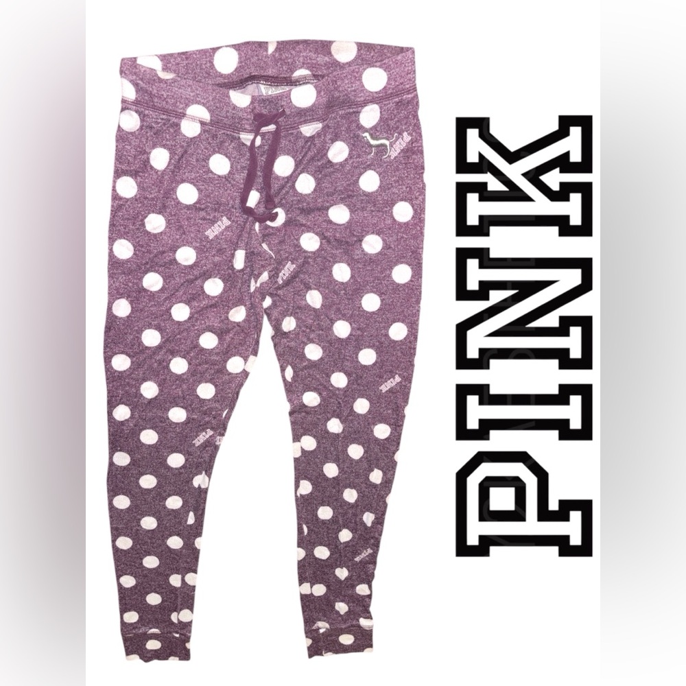 PINK Victoria's Secret Kids Polka Dot Leggings - Purple